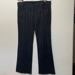 Vanity Women's Black And Silver Striped Trousers. Very Good Condition. Size 11.
